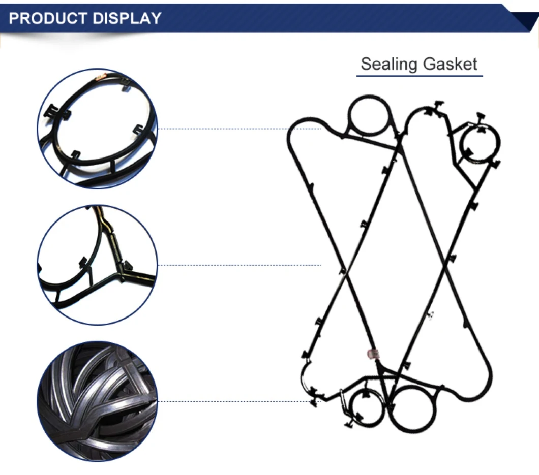 Excellent Hardness Strength Plate Heat Exchanger Gasket for Tranter Gc8/Gc26/Gc60/GCP009/Gld12/Gld013 Gasket/ Rubber Seal